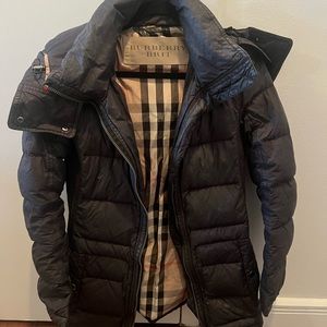 Burberry down mid length jacket